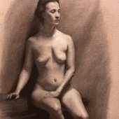Figurální kresba - akt v Gabriel loci
