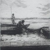 Při výlovu, A.Panáček