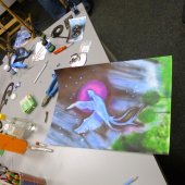 malba airbrush pistolí