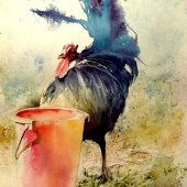 Ukázka pokročilejšího akvarelu II.