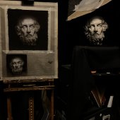 Studie světla a stínu - busta