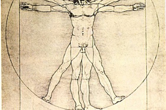 Proporce lidského těla dle Leonarda da Vinci