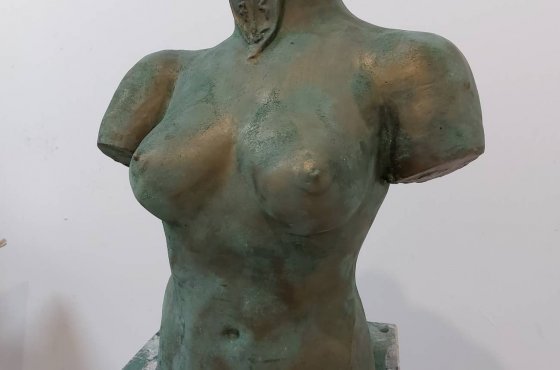 Bronzová patinace, torzo