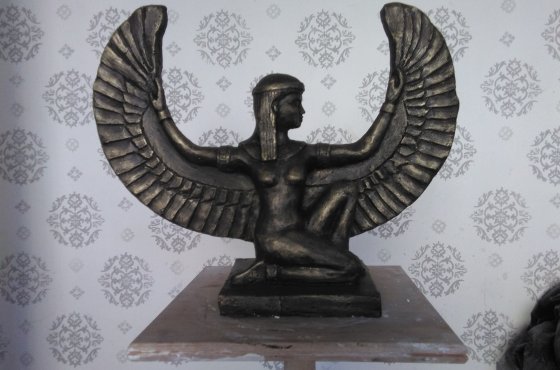 Inspirace Egyptem, práce studentky