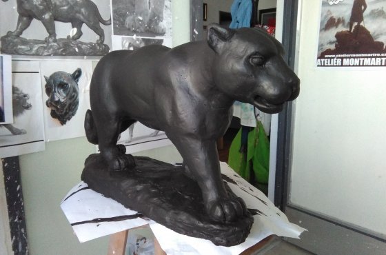 Zvířecí socha, výsledná práce studentky