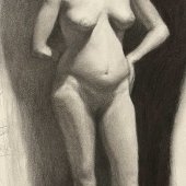 Studijní kresba - žena - A.L.